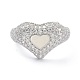Coeur bling bijoux pour adolescente femmes cadeau ZIRC-C025-02P-2