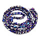 Chapelets de perles en verre électroplaqué EGLA-N002-13-A01-2