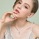 Hobbiesay 48pcs 8 pendentifs ange en perles de verre de couleur PALLOY-HY0001-02-6