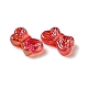 Placage uv perles acryliques transparentes&nbsp;OACR-G036-14C-2