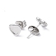304 Stainless Steel Stud Earring Finding EJEW-I285-43P-2