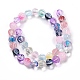Transparent Glass Beads Strands GLAA-F114-02B-3