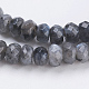 Brins de perles de larvikite naturelles G-K255-19-3