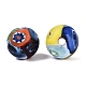 Handgemachte Millefiori Glas runde Perlen&nbsp;LA-N001-01B-13MM-2
