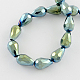 Chapelets de perles en verre électroplaqué EGLA-R045-12x8mm-05-2