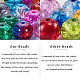 Pandahall Elite brins de perles de verre craquelé bicolore CCG-PH0003-05-6