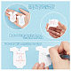 Arricraft 100 stücke 2 farben baby fußabdruck raupen form papier geschenkanhänger DIY-AR0002-87-4