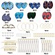Kits de fabricación de aretes colgantes de resina diy de sunnyclue FIND-SC0001-73-2