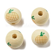 Осенние деревянные европейские бусы WOOD-H105-04C-01