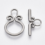 304 Stainless Steel Toggle Clasps STAS-N087-07