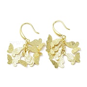 Латунные серьги-бабочки с покрытием стойки KK-C029-10G