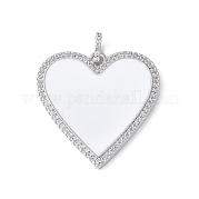 Латунные микро проложить кубического циркония подвески KK-K399-11P-05