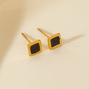 Квадратные серьги-гвоздики из нержавеющей стали 304 KD5584-3