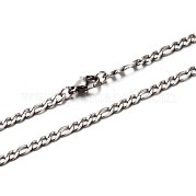 Цепочки Figaro из нержавеющей стали 304 NJEW-P047-47