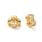 Латунные микро проложить Цирконий Европейский бисером KK-H532-33G