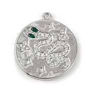 Латунные микро проложить кубического циркония подвески KK-M322-35P