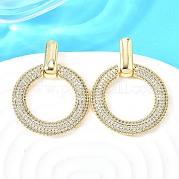 Серьги-гвоздики из циркония EJEW-C147-01A-G