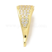 Застежки из латуни с микропаве из кубического циркония KK-K293-30G