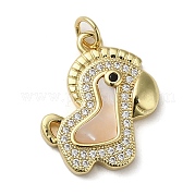 Латунные микро проложить кубического циркония подвески KK-Q808-01G