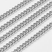 304 Stainless Steel Twist Chains CHS-R004-0.6mm