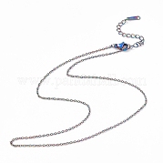 Placage ionique (ip) 304 collier de chaîne de câble en acier inoxydable pour hommes femmes STAS-G299-04M