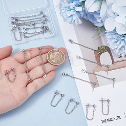 10 пара сережек-гвоздиков из нержавеющей стали 304&nbsp;EJEW-UN00022