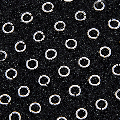 50 шт. 925 открытых кольца из стерлингового серебра&nbsp;STER-BBC0006-18A