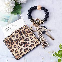 Portachiavi da polso in pelle portafoglio braccialetto per donna&nbsp;JX633A