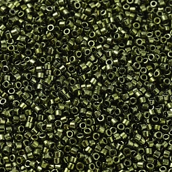 MIYUKIデリカビーズ小  シリンダー  日本製シードビーズ  15/0  （dbs0011)メタリックオリーブ  1.1x1.3mm  穴：0.7mm  約35000PCS /ボトル  10 G /ボトル&nbsp;SEED-JP0008-DBS0011