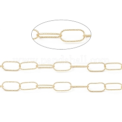Латунные текстурированные овальные звенья цепи CHC-M025-26A-G