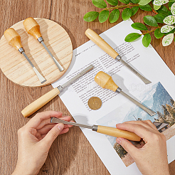 6 шт. 6 стальных стамески AJEW-HY0001-68