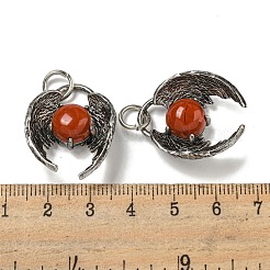 Подвески из смешанных драгоценных камней из натуральных и синтетических драгоценных камней в виде летучей мыши G-F766-03AS