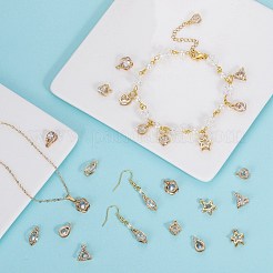 45 шт. 9 стиля подвески из сплава с кубическим цирконием&nbsp;JX646A