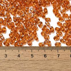 Spray bemalte Glasperlen&nbsp;SEED-F005-05A-02