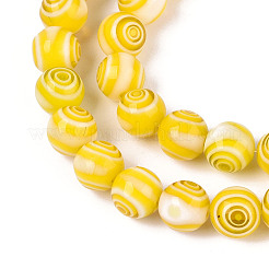 Handmade Millefiori Glas runde Perlen Stränge&nbsp;LK-R004-93D