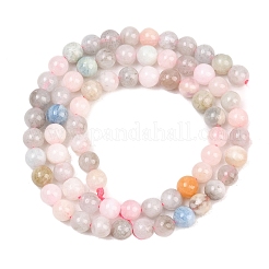 Natur morganite runde Perle Stränge&nbsp;G-I159-6mm
