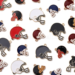 30 шт. 8 стиля эмалевых звеньев из сплава&nbsp;ENAM-FS0002-50