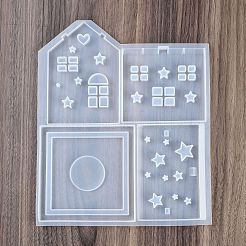 Moules en silicone pour décoration de maison en patchwork&nbsp;DIY-M057-01A
