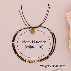 Браслеты из двух слоев стеклянного бисера&nbsp;NW9458-1