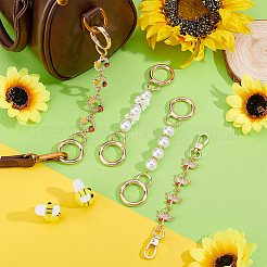 4 шт. 4 варианта дизайна: бантик&nbsp;AJEW-PHE00002