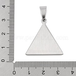 304ステンレスペンダント  トライアングルチャーム  アンティークシルバー  26.5x26x2mm  穴：4.5x9.5mm&nbsp;STAS-D112-10AS