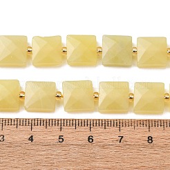 Natürliche Zitronen Jade Perlen Stränge&nbsp;G-F839-A18-01