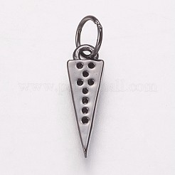 Латунные микро проложить кубического циркония подвески KK-P134-16B