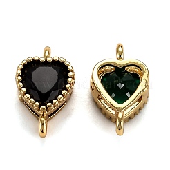 Настоящие 18k позолоченные латунные соединители с микропаве с кубическим цирконием ZIRC-L100-011G