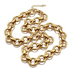 Ожерелья из витой цепочки из нержавеющей стали 304&nbsp;NJEW-R023-12G