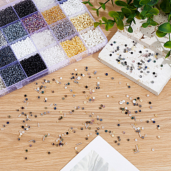 24 styles de perles de rocaille en verre&nbsp;SEED-ME0001-26
