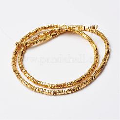 Немагнитные нити шарик синтетический гематит G-P262-23-3x1mm-G