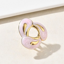 Anelli aperti con polsino in acciaio inossidabile 304 per donna&nbsp;RJEW-F207-02G-02