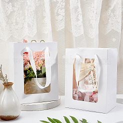 Kraftpapiertüten mit Griff&nbsp;LS-AJEW-BC0001-55C-B