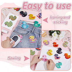 12 шт. 12-цветная полиэстеровая ткань с компьютерной вышивкой&nbsp;DIY-WH0890-26